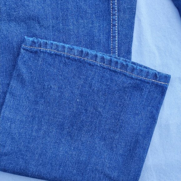 Denver Hayes jeans women's size (14) 32/30 ink blue straight leg modified waist - Picture 9 of 14